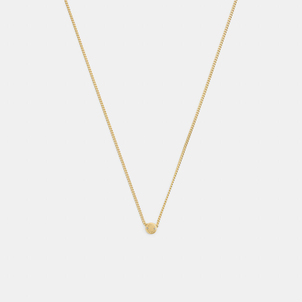 Coach Outlet Rivet Pendant Necklace